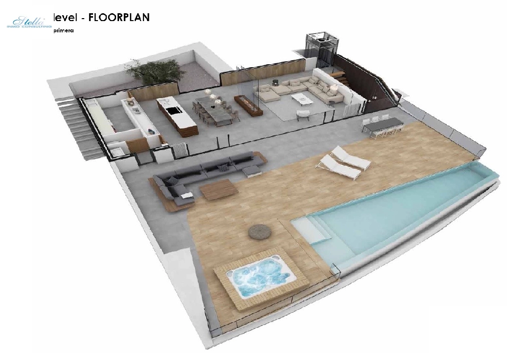 villa en Altea(Paradiso) en venta, superficie 330 m², ano de construccion 2018, aire acondicionado, parcela 1000 m², 4 dormitorios, 4 banos, piscina, ref.: CA-H-1070-AMB-15