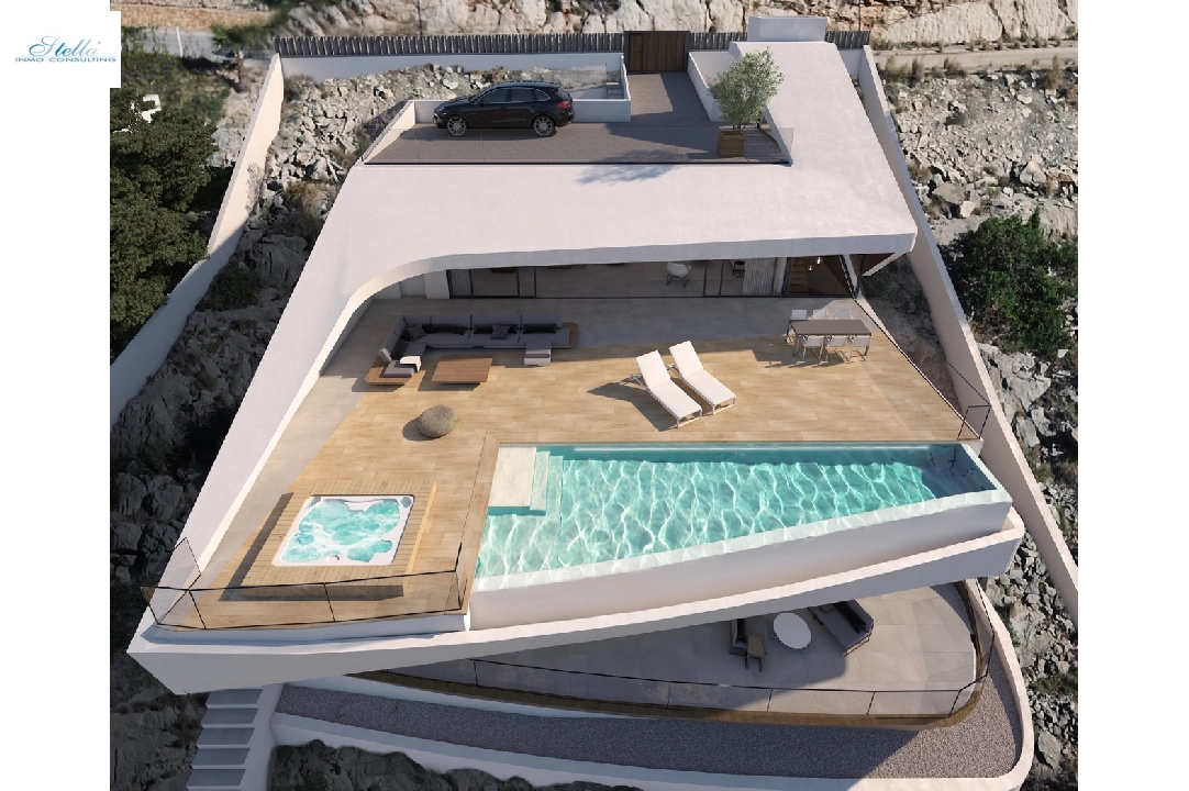 villa en Altea(Paradiso) en venta, superficie 330 m², ano de construccion 2018, aire acondicionado, parcela 1000 m², 4 dormitorios, 4 banos, piscina, ref.: CA-H-1070-AMB-18