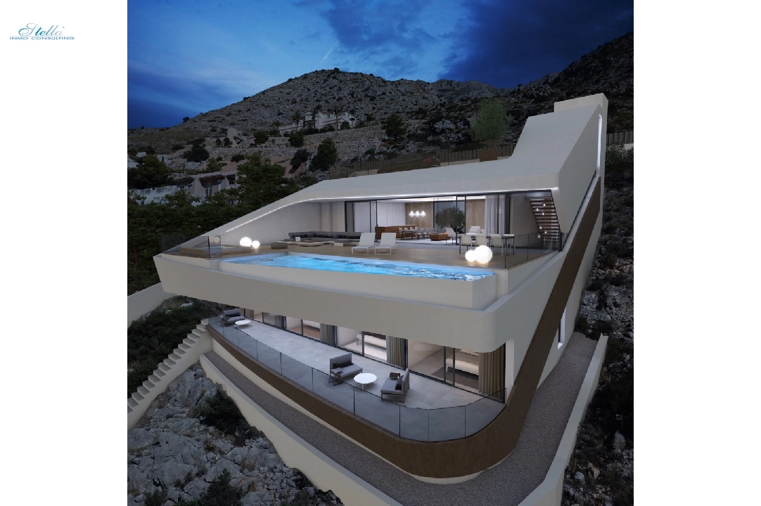 villa en Altea(Paradiso) en venta, superficie 330 m², ano de construccion 2018, aire acondicionado, parcela 1000 m², 4 dormitorios, 4 banos, piscina, ref.: CA-H-1070-AMB-2
