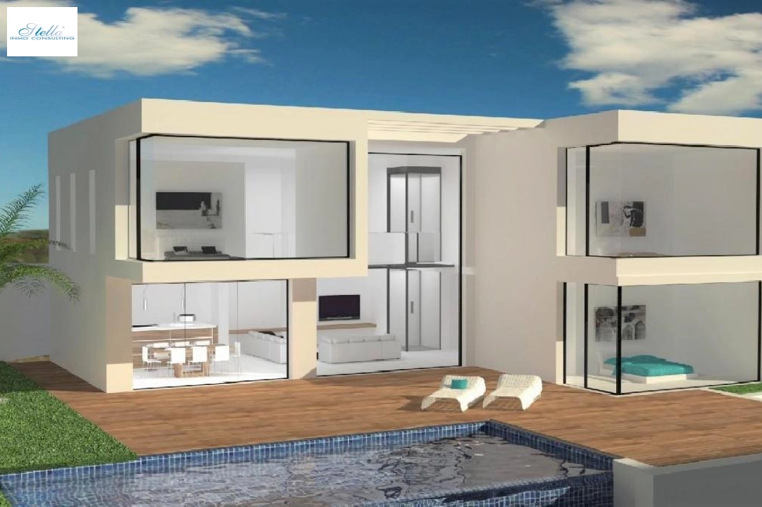 villa en Benissa en venta, superficie 250 m², parcela 1056 m², 4 dormitorios, 3 banos, piscina, ref.: COB-3096-1