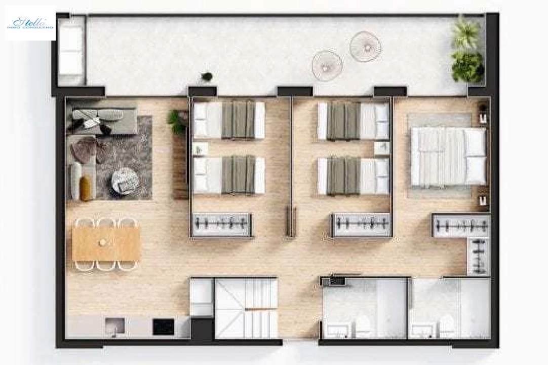 apartamento en Javea en venta, superficie 93 m², ano de construccion 2021, + KLIMA, aire acondicionado, 3 dormitorios, 2 banos, piscina, ref.: UH-UHM1898-D-24
