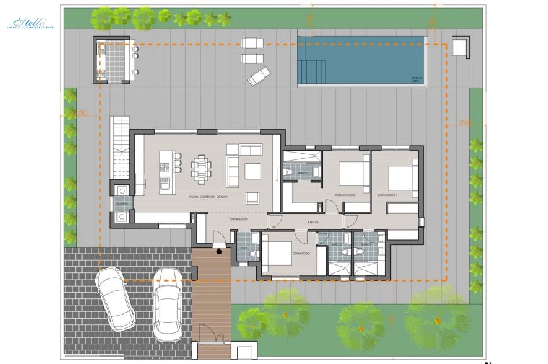 villa en Polop(Altos de Polop) en venta, aire acondicionado, parcela 600 m², 3 dormitorios, 3 banos, ref.: BP-3452POL-26