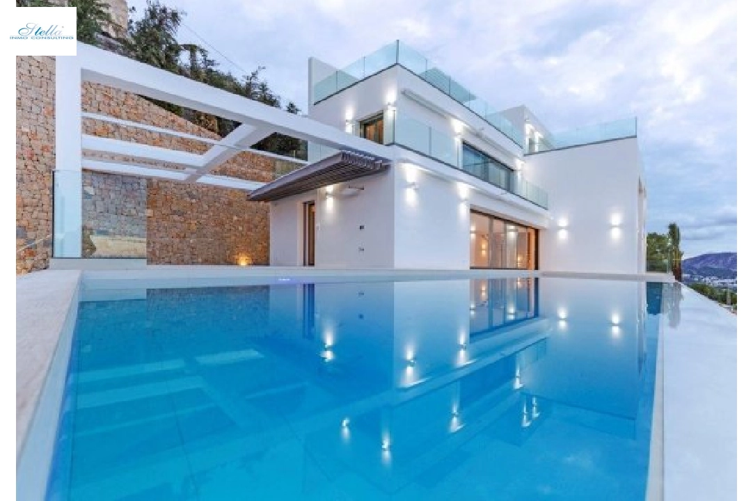 villa en Moraira en venta, superficie 470 m², aire acondicionado, parcela 836 m², 5 dormitorios, 4 banos, piscina, ref.: BS-3974695-1