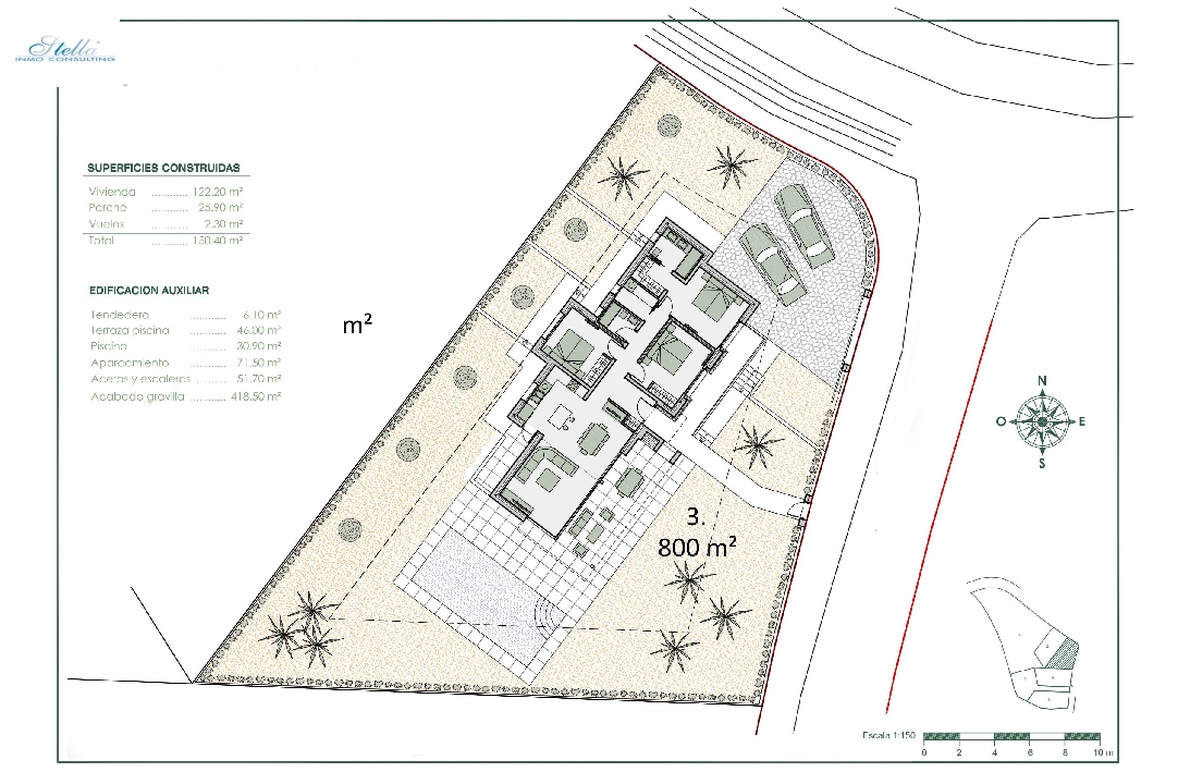 villa en Benissa en venta, superficie 150 m², ano de construccion 2022, aire acondicionado, parcela 800 m², 3 dormitorios, 2 banos, piscina, ref.: BI-BE.H-863-4