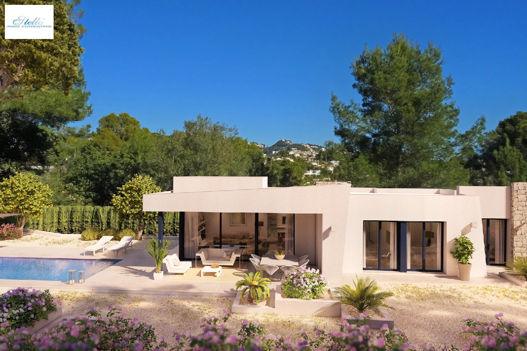 villa en Benissa en venta, superficie 153 m², ano de construccion 2022, aire acondicionado, parcela 800 m², 3 dormitorios, 2 banos, piscina, ref.: BI-BE.H-866-1