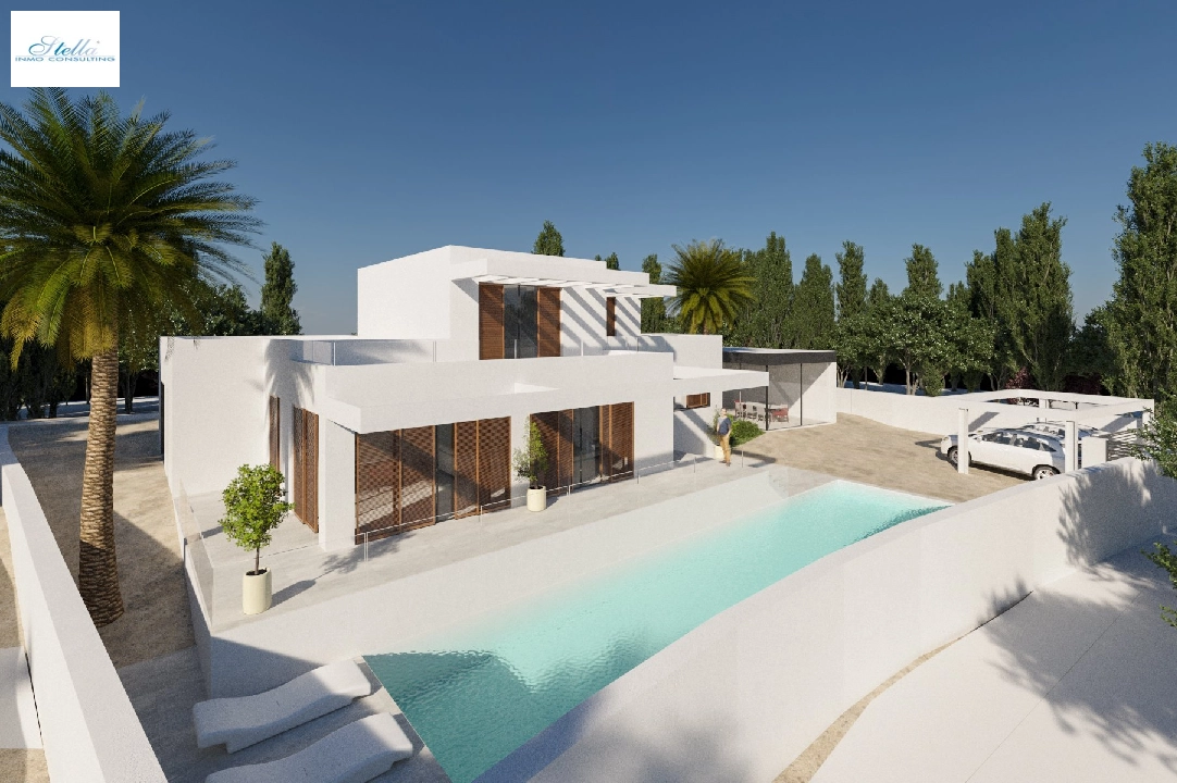 villa en Moraira en venta, superficie 298 m², + calefaccion suelo, aire acondicionado, parcela 811 m², 4 dormitorios, 4 banos, piscina, ref.: NL-NLD1218-3