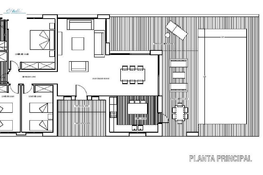 villa en Denia en venta, superficie 130 m², ano de construccion 2021, + calefaccion central, aire acondicionado, parcela 800 m², 3 dormitorios, 2 banos, piscina, ref.: NL-NLD1273-8