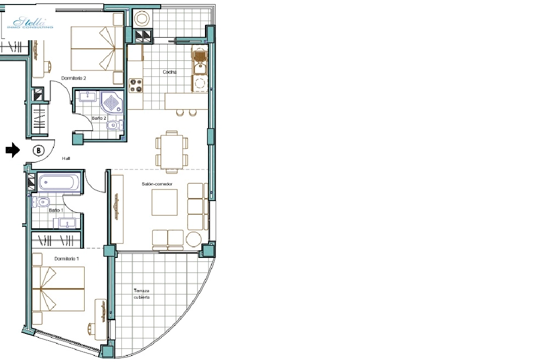 apartamento en Calpe en venta, superficie 73 m², ano de construccion 2021, + calefaccion suelo, aire acondicionado, 2 dormitorios, 2 banos, piscina, ref.: NL-NLD1322-14