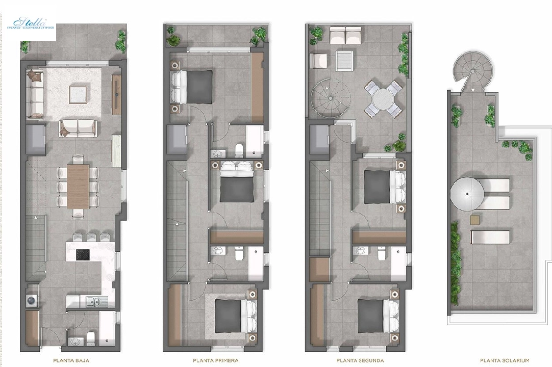 casa duplex en Guardamar del Segura en venta, superficie 202 m², estado first owner, parcela 148 m², 4 dormitorios, 4 banos, ref.: HA-GUN-150-D01-12