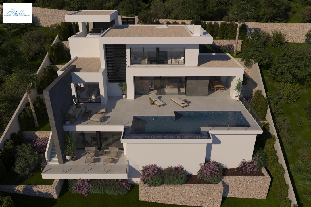 villa en Cumbre del Sol en venta, superficie 337 m², parcela 824 m², 3 dormitorios, 4 banos, piscina, ref.: BS-82447844-1