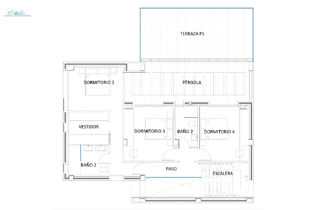 villa en Moraira(Benimeit) en venta, superficie 560 m², parcela 800 m², 4 dormitorios, 4 banos, ref.: BP-4305MOR-8