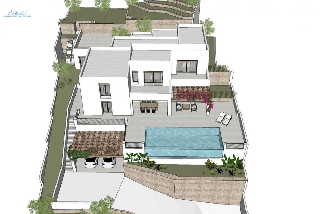 villa en Moraira en venta, parcela 1000 m², 4 dormitorios, 4 banos, piscina, ref.: COB-3416-5