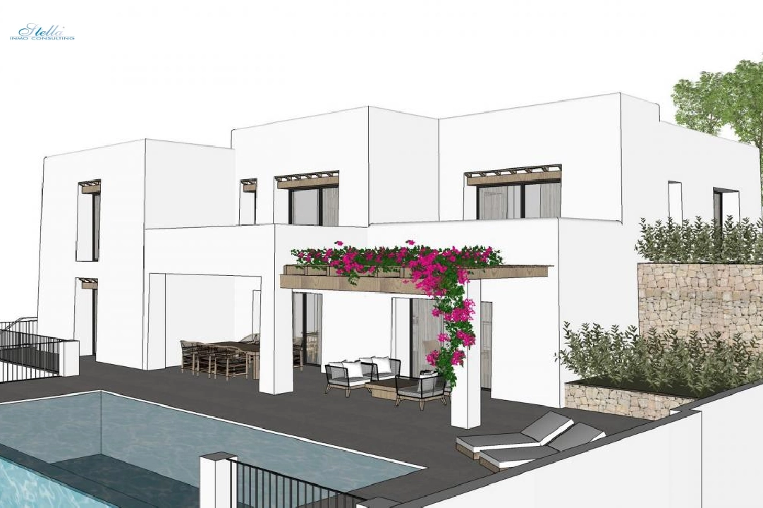 villa en Moraira en venta, parcela 1000 m², 4 dormitorios, 4 banos, piscina, ref.: COB-3416-6