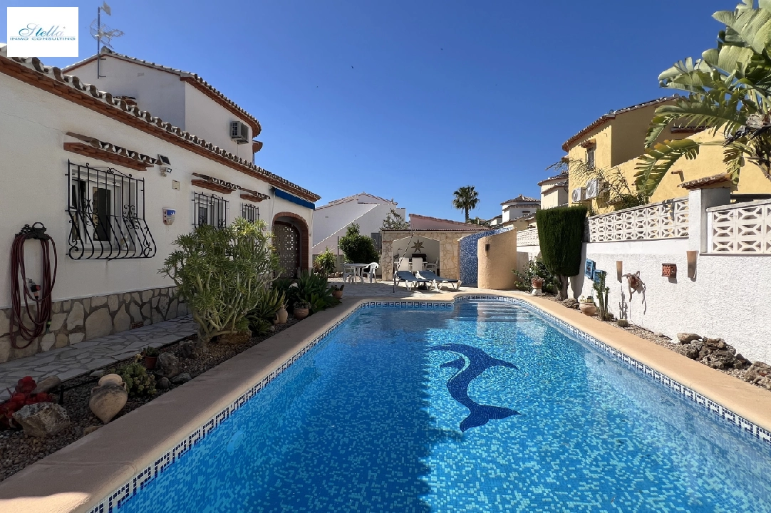 villa en Els Poblets en alquiler de vacaciones, superficie 125 m², ano de construccion 2003, + KLIMA, aire acondicionado, parcela 400 m², 2 dormitorios, 2 banos, piscina, ref.: T-1123-3