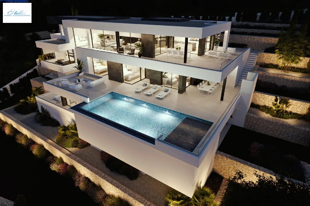 villa en Cumbre del Sol en venta, superficie 830 m², parcela 1877 m², 1 dormitorios, 5 banos, piscina, ref.: BS-83710403-1