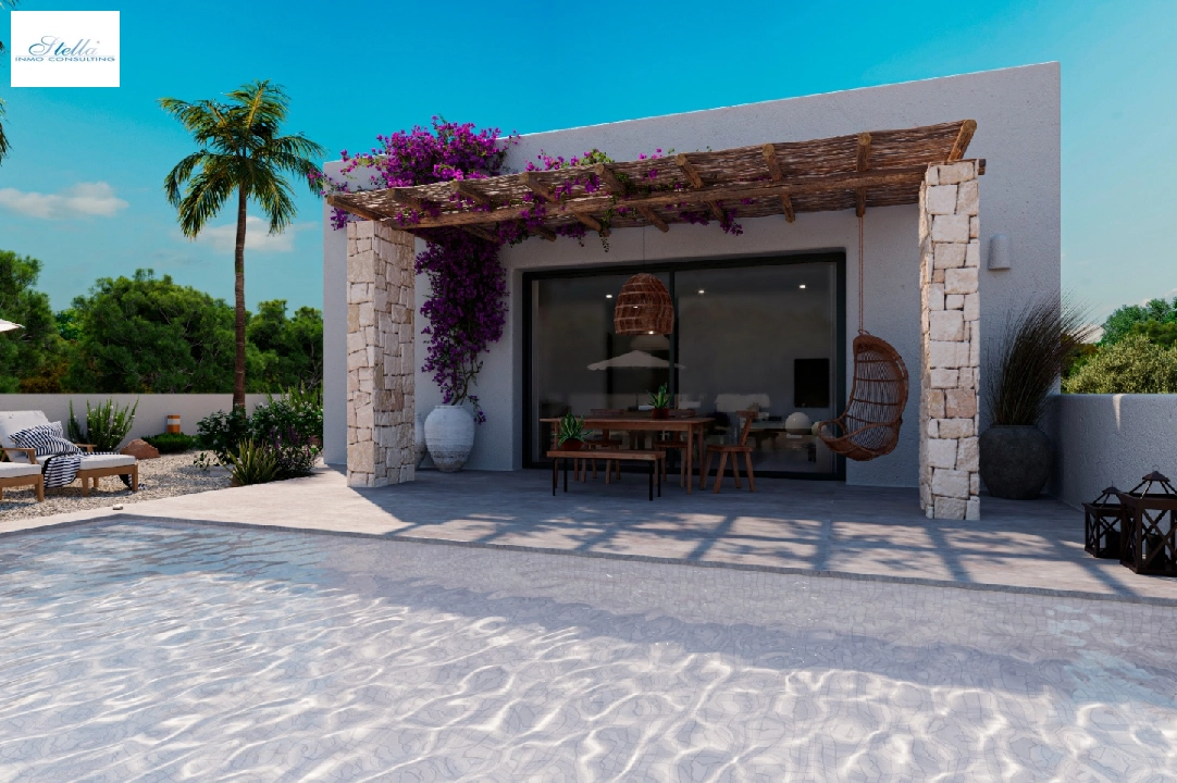 villa en Denia(Marquesa 4) en venta, superficie 120 m², ano de construccion 2025, estado mint, + calefaccion central, aire acondicionado, parcela 1085 m², 3 dormitorios, 2 banos, piscina, ref.: UM-UV-HEBE-2