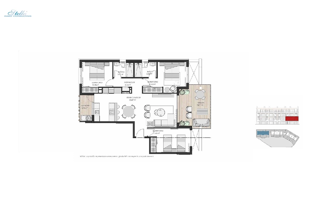 apartamento en la planta superior en Los Alcazares en venta, superficie 125 m², estado first owner, 3 dormitorios, 2 banos, piscina, ref.: HA-LAN-450-A02-9