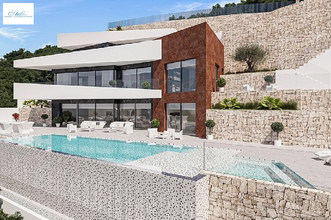 villa en Benissa(Raco de Galeno) en venta, superficie 478 m², aire acondicionado, parcela 1540 m², 4 dormitorios, 4 banos, piscina, ref.: CA-H-1742-AMB-1