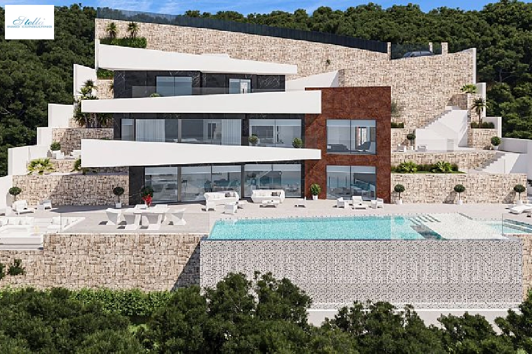 villa en Benissa(Raco de Galeno) en venta, superficie 478 m², aire acondicionado, parcela 1540 m², 4 dormitorios, 4 banos, piscina, ref.: CA-H-1742-AMB-2