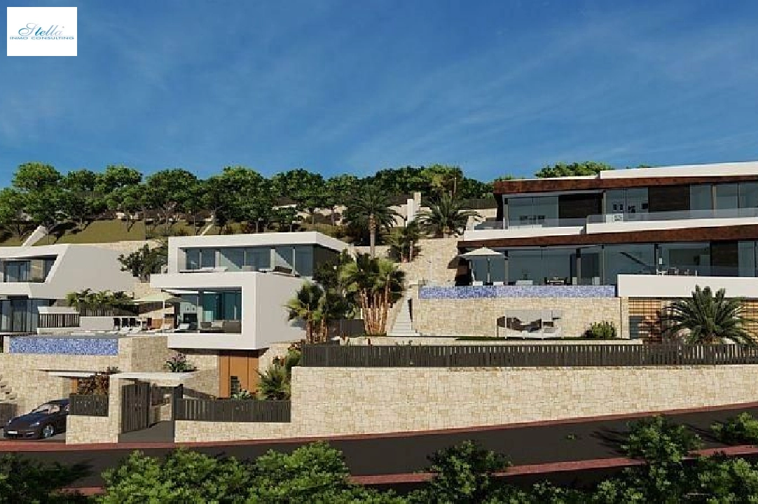 villa en Calpe(Urbanizaciones) en venta, superficie 489 m², aire acondicionado, parcela 770 m², 4 dormitorios, 5 banos, piscina, ref.: AM-1186DA-3700-14